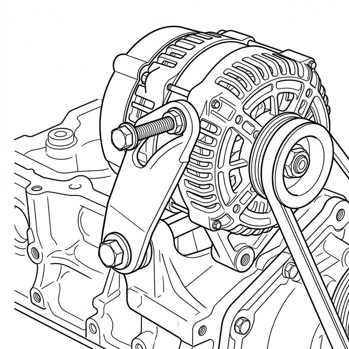 Generator Bracket Installation Generator Bracket Installation